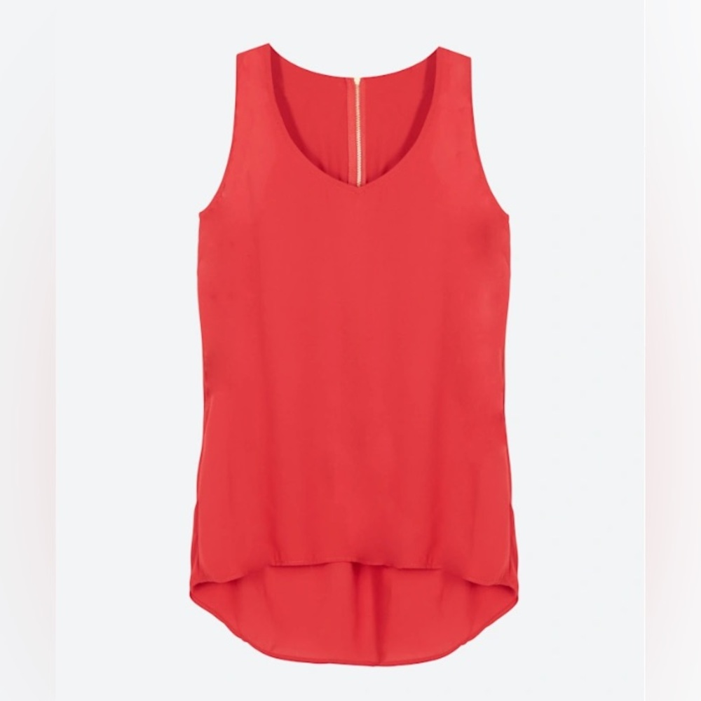 Collective Concepts Rover Zip Back Blouse Red Size Large